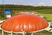 鸡粪沼气池